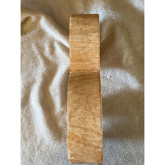 Boho hippie8x7x1.5 Hand Carved wood Letter “&” With Wall Mount Handmade In India - Picture 3 of 4